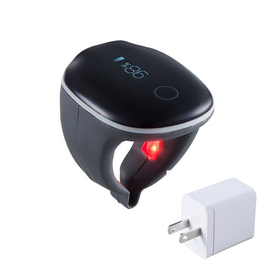 リング型パルスオキシメータ チェックミーリングLサイズ《充電アダプタセット》