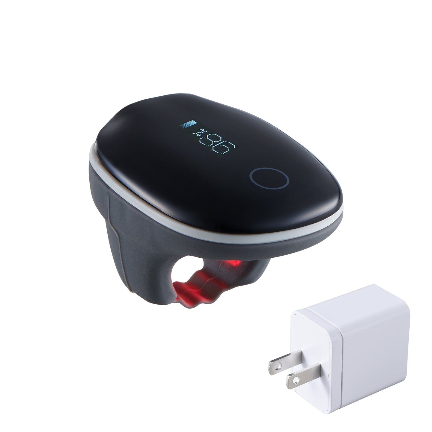 リング型パルスオキシメータ チェックミーリングSサイズ《充電アダプタセット》